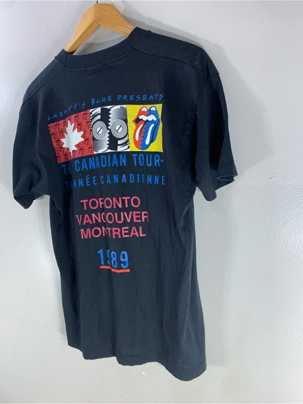 Vintage 1989 Rolling stones Canadian Tour Concert T Shirt - Picture 3 of 6